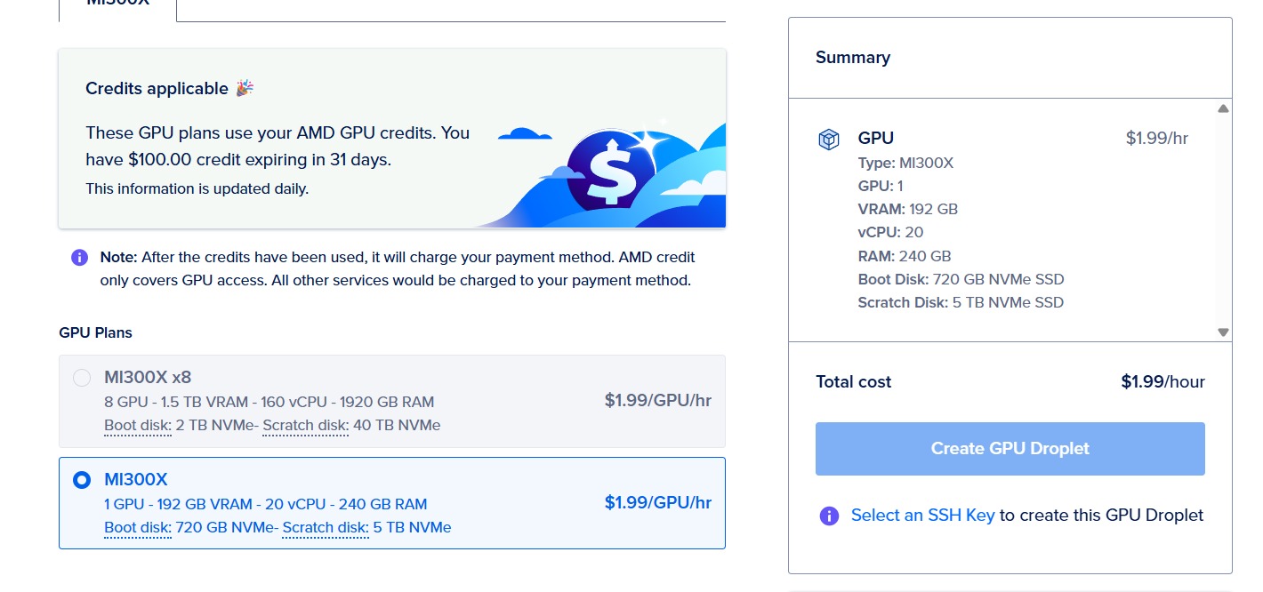 Digital Ocean 10 Droplet